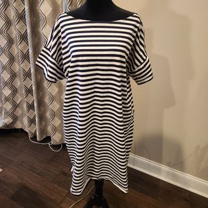 J. Crew striped dress 💙 🤍